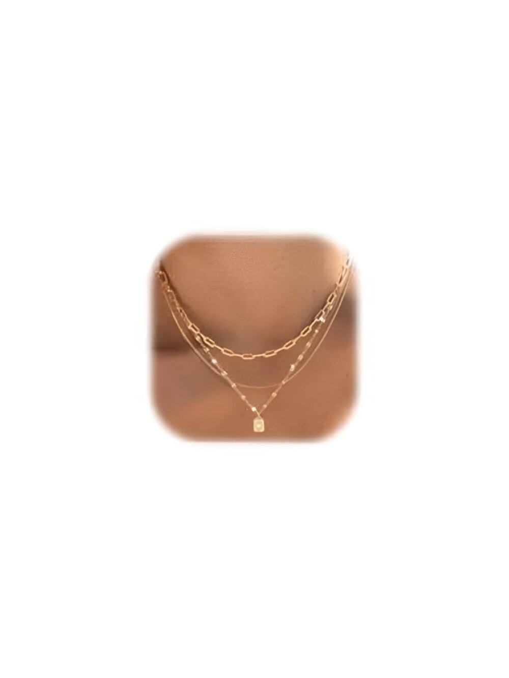 Layered Gold Necklaces for Women Trendy, 3 Pcs 14K Gold Plated Choker